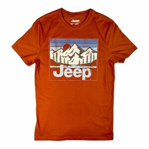 Jeep Men's Bold Orange Mountain Tee